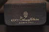 Authentic GUCCI Web Sherry Line Shoulder Bag GG PVC Leather Brown Junk 4467J