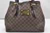Authentic Louis Vuitton Damier Hampstead MM Shoulder Tote Bag N51204 LV 4467K