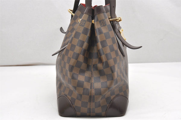 Authentic Louis Vuitton Damier Hampstead MM Shoulder Tote Bag N51204 LV 4467K