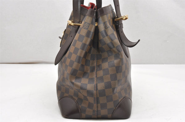 Authentic Louis Vuitton Damier Hampstead MM Shoulder Tote Bag N51204 LV 4467K