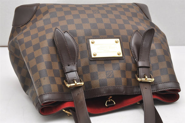Authentic Louis Vuitton Damier Hampstead MM Shoulder Tote Bag N51204 LV 4467K