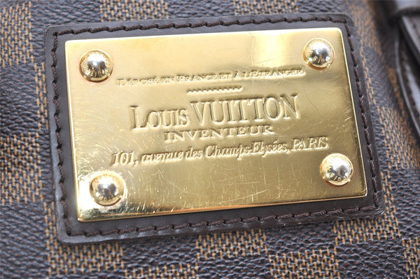 Authentic Louis Vuitton Damier Hampstead MM Shoulder Tote Bag N51204 LV 4467K
