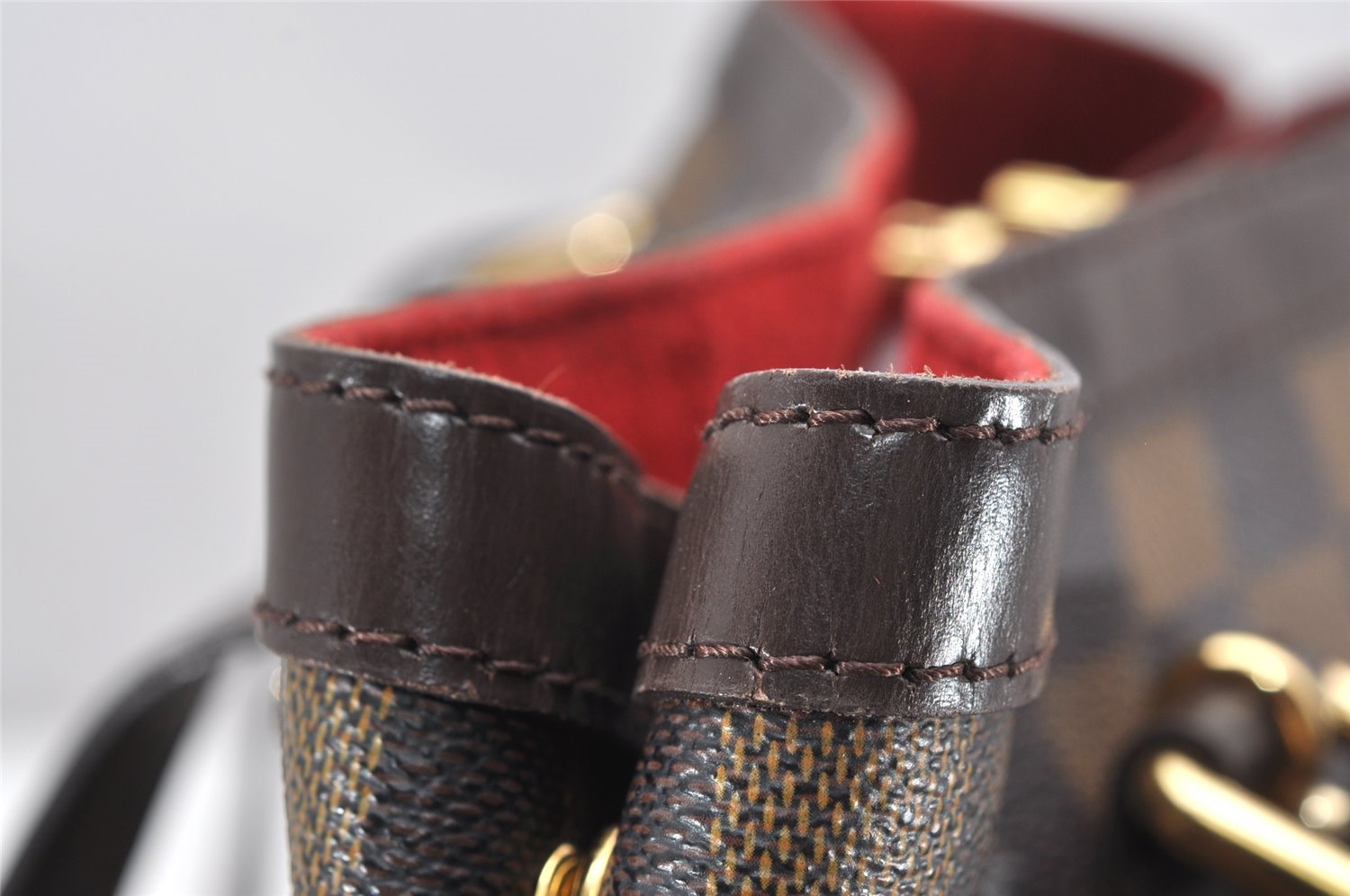 Authentic Louis Vuitton Damier Hampstead MM Shoulder Tote Bag N51204 LV 4467K