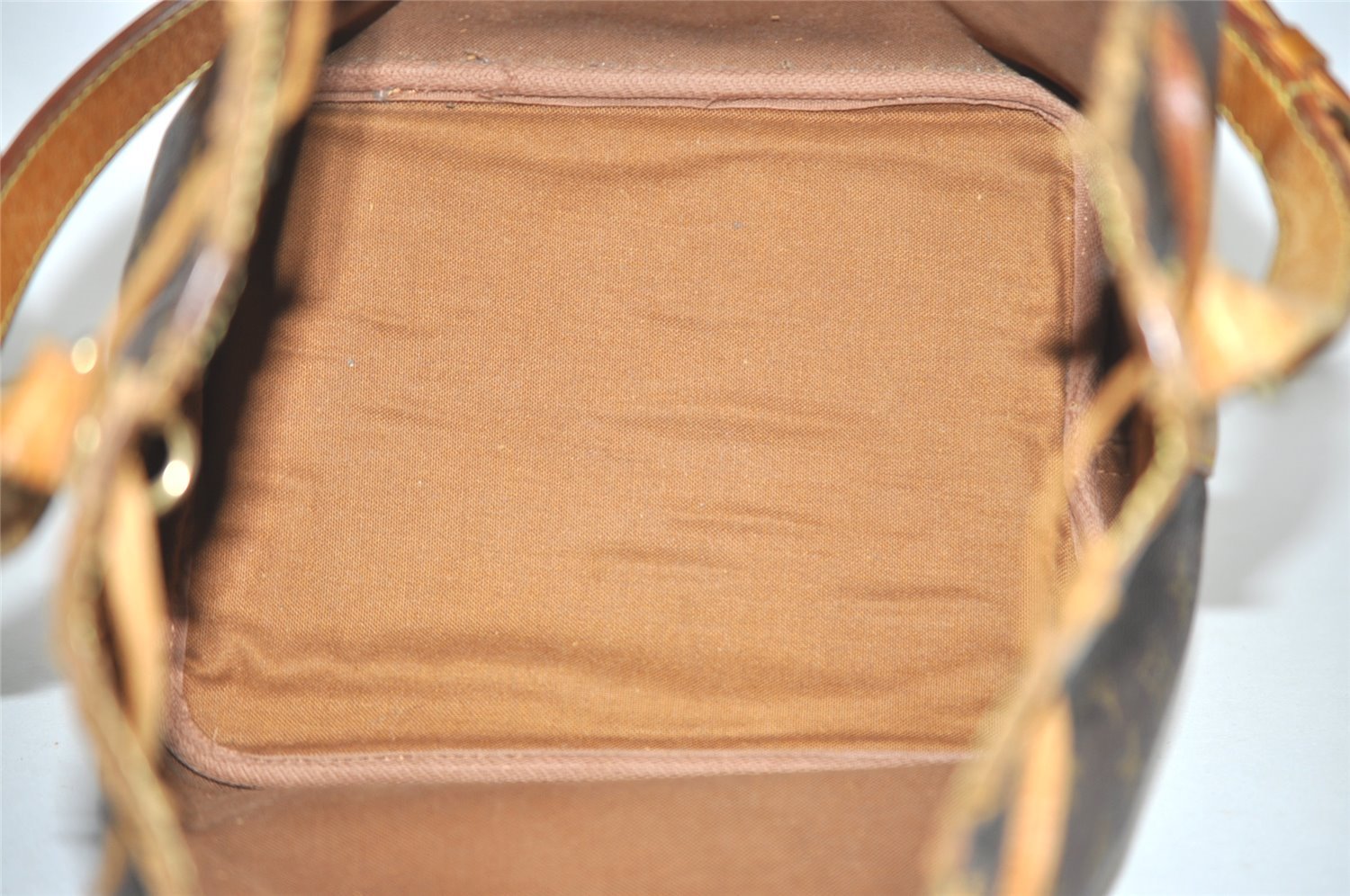 Authentic Louis Vuitton Monogram Petit Noe M42226 Shoulder Drawstring Bag 4468I