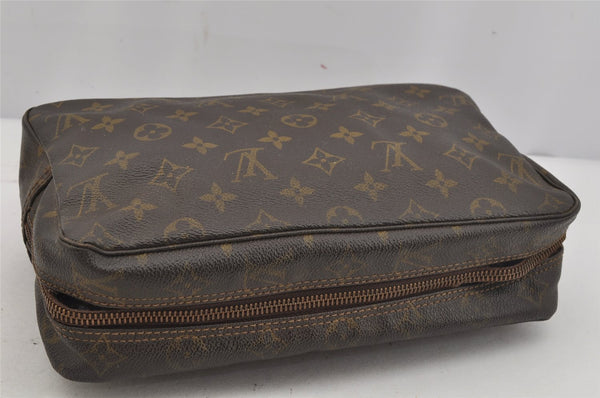 Auth Louis Vuitton Monogram Trousse Toilette 28 Clutch Bag Old Model Junk 4468J