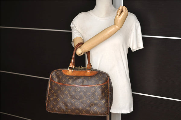 Authentic Louis Vuitton Monogram Deauville Hand Bag M47270 LV 4469I