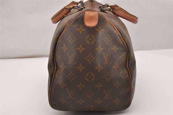 Authentic Louis Vuitton Monogram Speedy 35 Hand Boston Bag Old Model LV 4469J