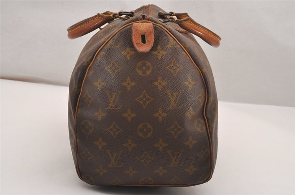 Authentic Louis Vuitton Monogram Speedy 35 Hand Boston Bag Old Model LV 4469J