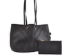 Authentic YVES SAINT LAURENT Neo Double Tote Bag Leather 297746 Black 4469K