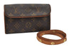 Auth Louis Vuitton Monogram Pochette Florentine Pouch Waist Bag M51855 LV 4470J