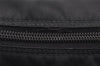 Authentic PRADA Nylon Tessuto Leather Shoulder Cross Body Bag Purse Black 4470K