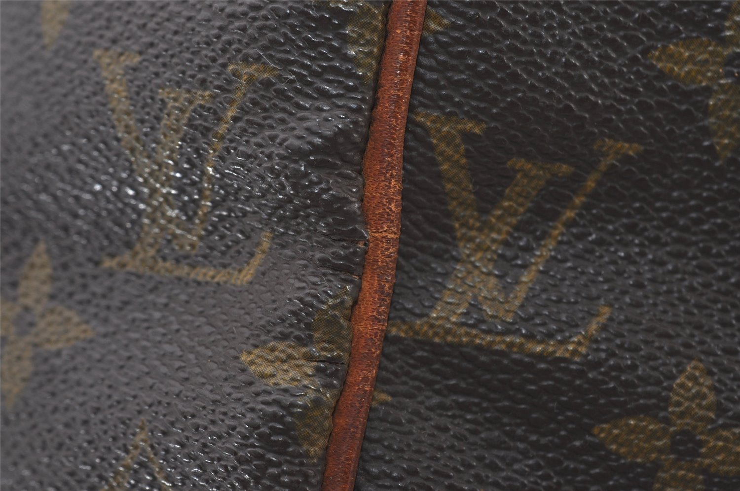 Authentic Louis Vuitton Monogram Sac Souple 35 Boston Bag Old Model Junk 4471I