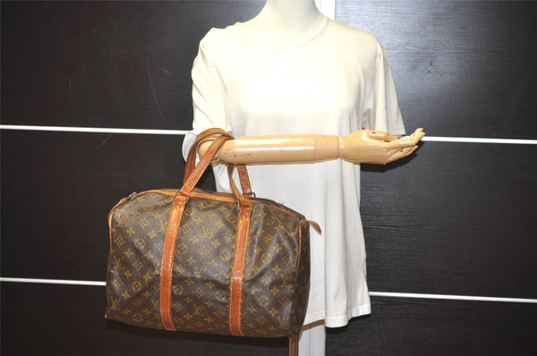 Authentic Louis Vuitton Monogram Sac Souple 35 Boston Bag Old Model Junk 4471I