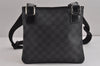 Authentic Louis Vuitton Damier Graphite Tomas Shoulder Cross Bag N58028 LV 4472J