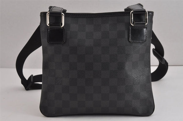 Authentic Louis Vuitton Damier Graphite Tomas Shoulder Cross Bag N58028 LV 4472J