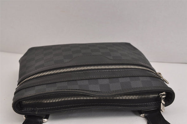 Authentic Louis Vuitton Damier Graphite Tomas Shoulder Cross Bag N58028 LV 4472J