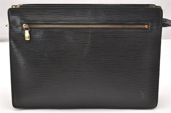 Authentic Louis Vuitton Epi Enghien 2Way Shoulder Clutch Bag M52112 Black 4472K