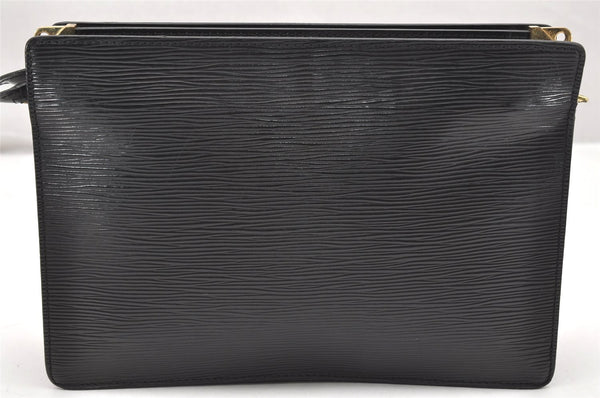 Authentic Louis Vuitton Epi Enghien 2Way Shoulder Clutch Bag M52112 Black 4472K