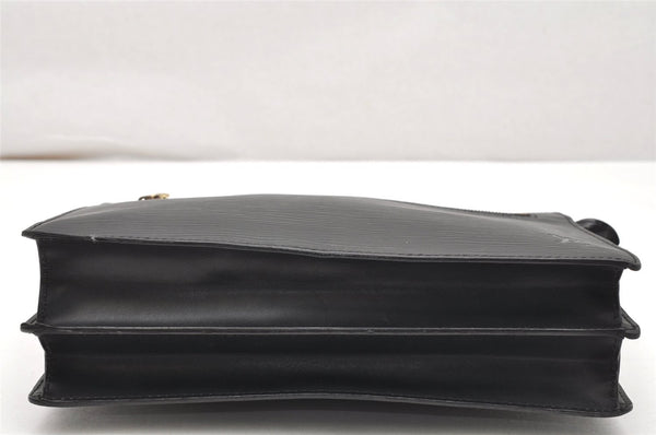 Authentic Louis Vuitton Epi Enghien 2Way Shoulder Clutch Bag M52112 Black 4472K