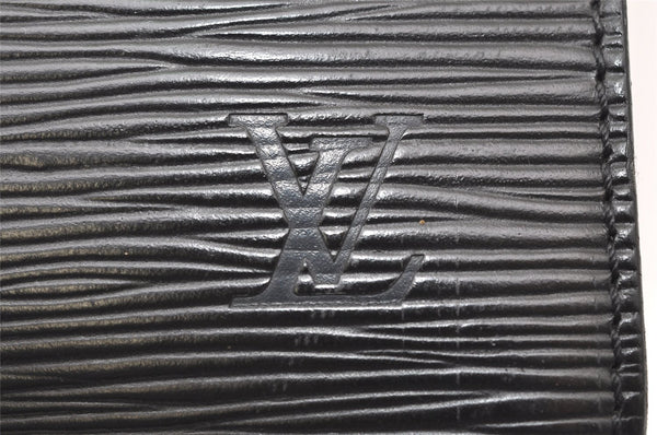 Authentic Louis Vuitton Epi Enghien 2Way Shoulder Clutch Bag M52112 Black 4472K