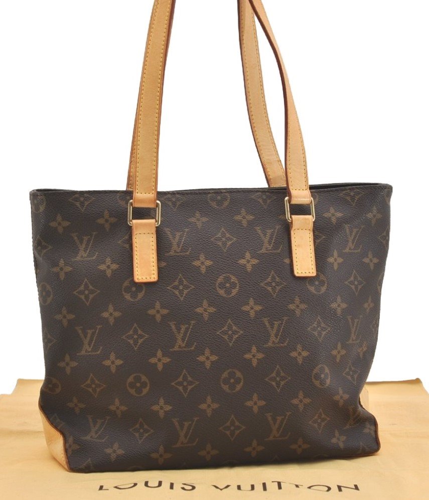 Authentic Louis Vuitton Monogram Cabas Piano Shoulder Tote Bag M51148 LV 4474J