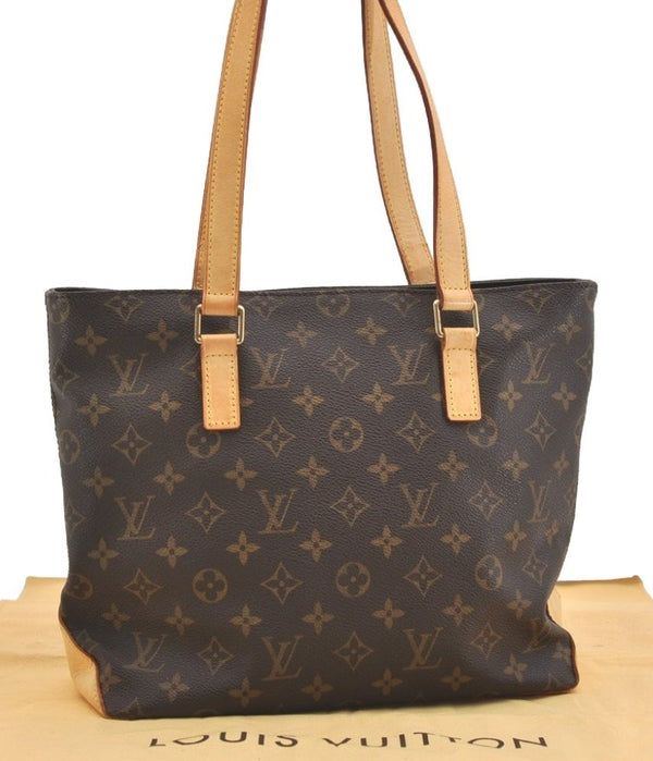 Authentic Louis Vuitton Monogram Cabas Piano Shoulder Tote Bag M51148 LV 4474J