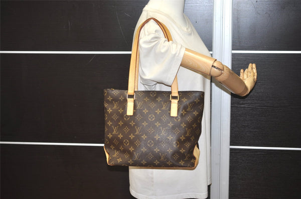 Authentic Louis Vuitton Monogram Cabas Piano Shoulder Tote Bag M51148 LV 4474J
