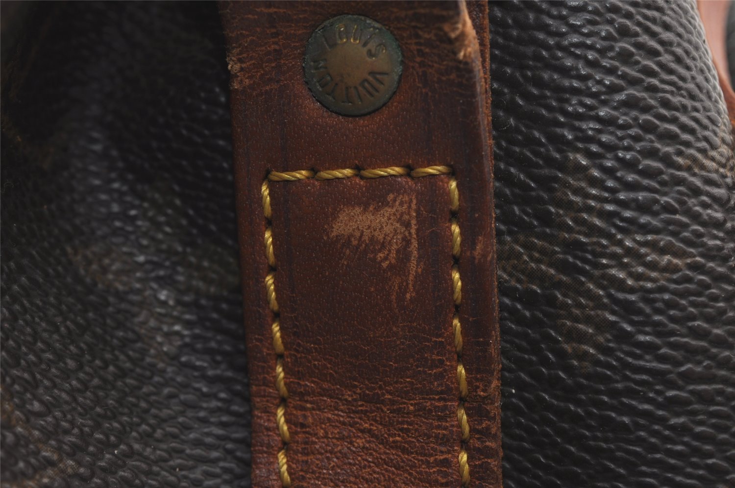 Authentic Louis Vuitton Monogram Petit Noe M42226 Shoulder Drawstring Bag 4475I