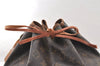 Authentic Louis Vuitton Monogram Petit Noe M42226 Shoulder Drawstring Bag 4475I