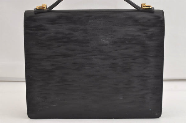 Authentic Louis Vuitton Epi Monceau 2Way Shoulder Hand Bag Black M52122 LV 4475K