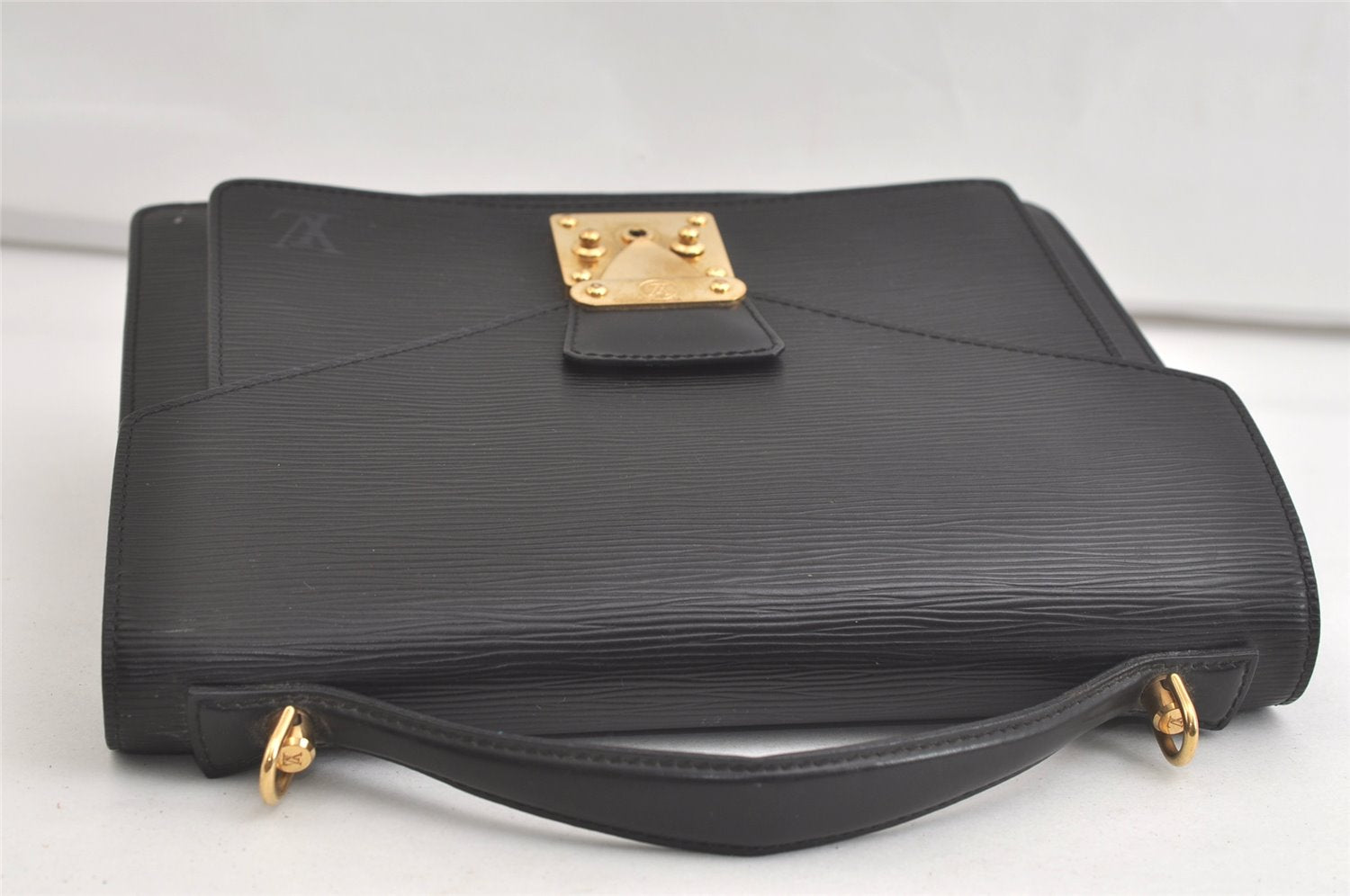 Authentic Louis Vuitton Epi Monceau 2Way Shoulder Hand Bag Black M52122 LV 4475K