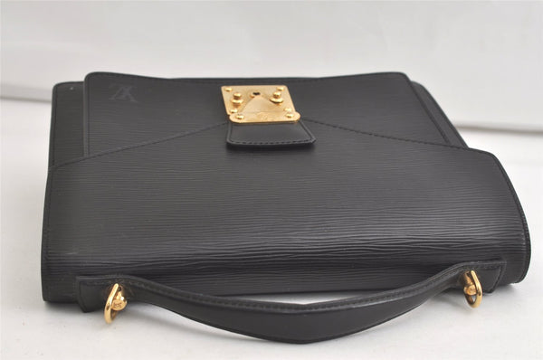 Authentic Louis Vuitton Epi Monceau 2Way Shoulder Hand Bag Black M52122 LV 4475K