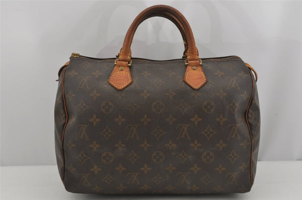 Authentic Louis Vuitton Monogram Speedy 30 Hand Boston Bag M41526 LV Junk 4476J