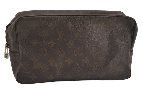 Auth Louis Vuitton Monogram Trousse Toilette 28 Clutch Bag M47522 LV Junk 4477J