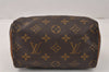 Authentic Louis Vuitton Monogram Mini Speedy Hand Bag Purse Old Model LV 4477K