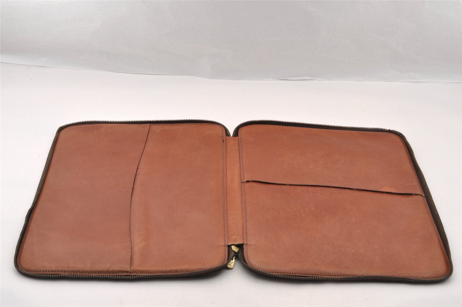 Auth Louis Vuitton Monogram Poche Documents Poignee Document Case Junk 4478I