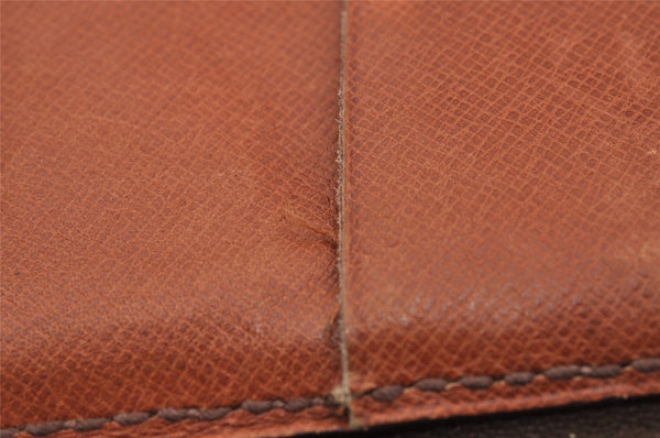 Auth Louis Vuitton Monogram Poche Documents Poignee Document Case Junk 4478I