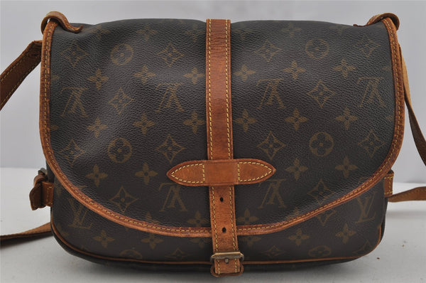 Authentic Louis Vuitton Monogram Saumur 30 Shoulder Cross Bag M42256 LV 4478J