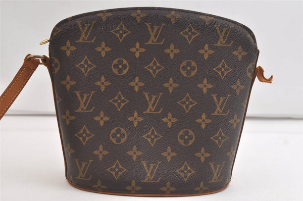 Authentic Louis Vuitton Monogram Drouot Shoulder Cross Bag M51290 Junk 4478K
