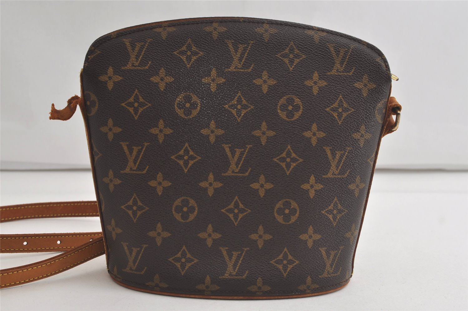 Authentic Louis Vuitton Monogram Drouot Shoulder Cross Bag M51290 Junk 4478K