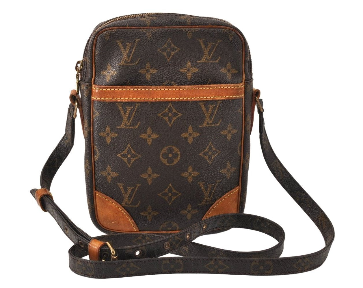 Authentic Louis Vuitton Monogram Danube Shoulder Crossbody Bag M45266 Junk 4479K