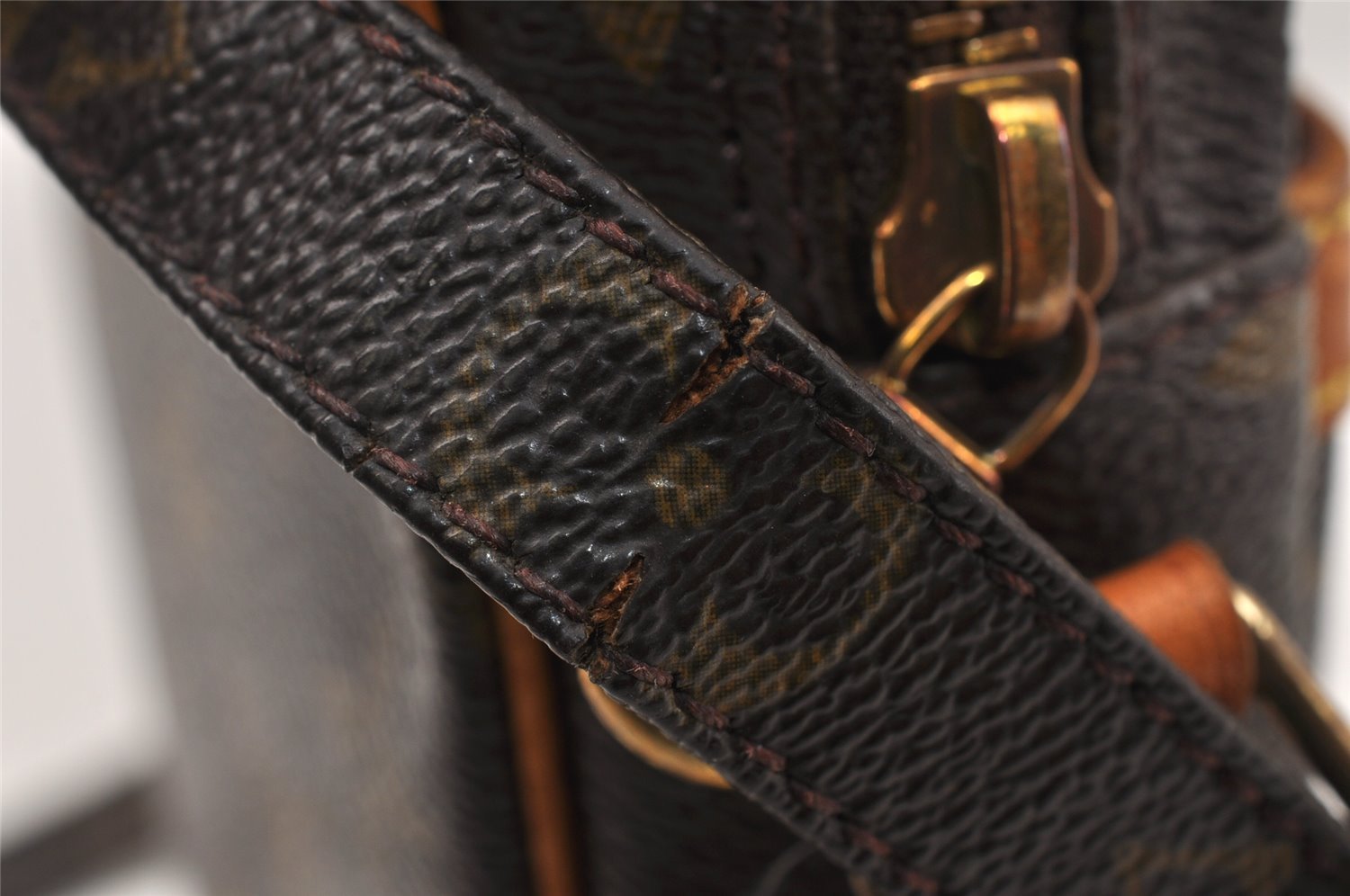 Authentic Louis Vuitton Monogram Danube Shoulder Crossbody Bag M45266 Junk 4479K