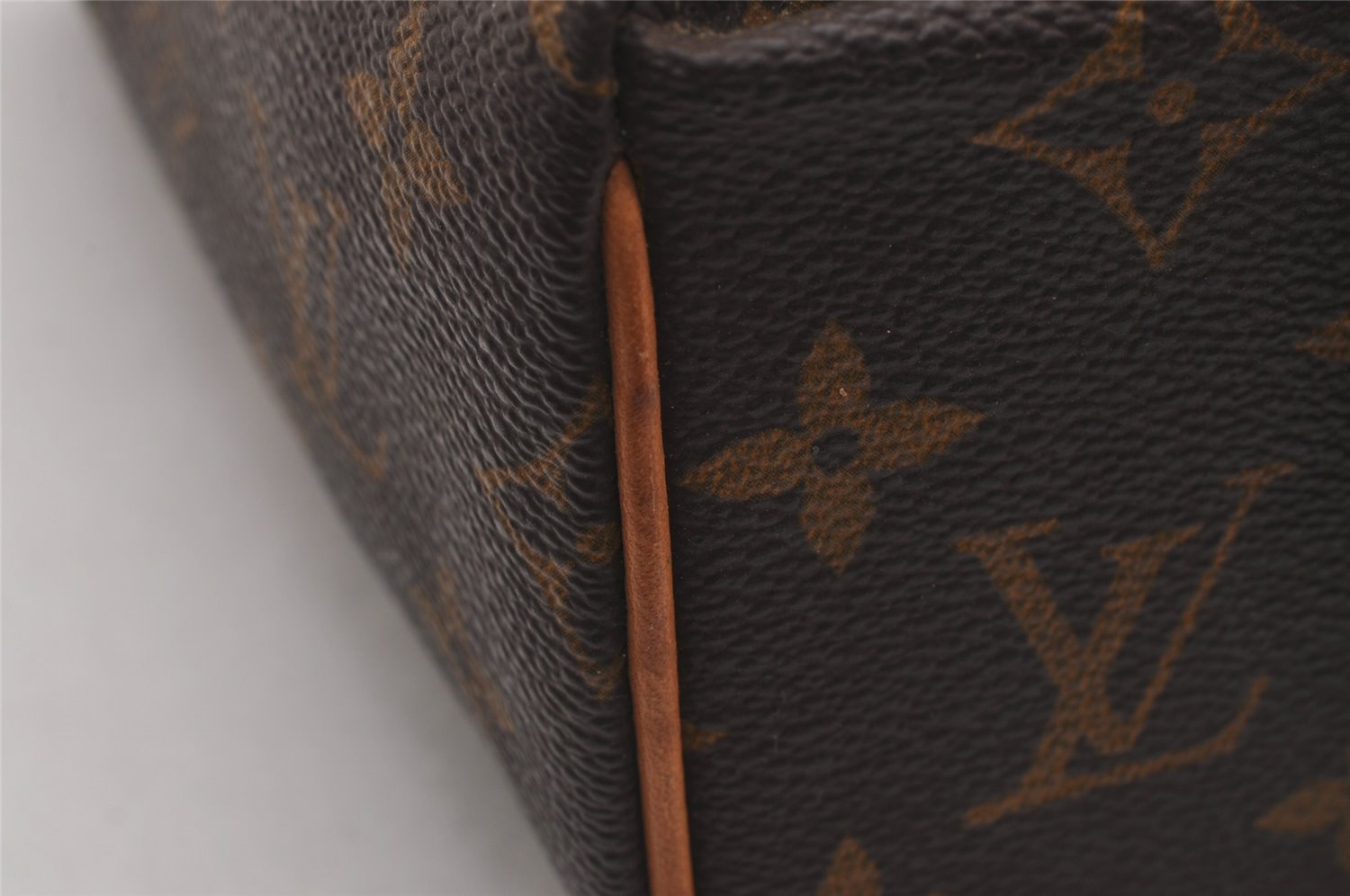 Authentic Louis Vuitton Monogram Trousse Patte Pression Pouch M47636 Junk 4480I