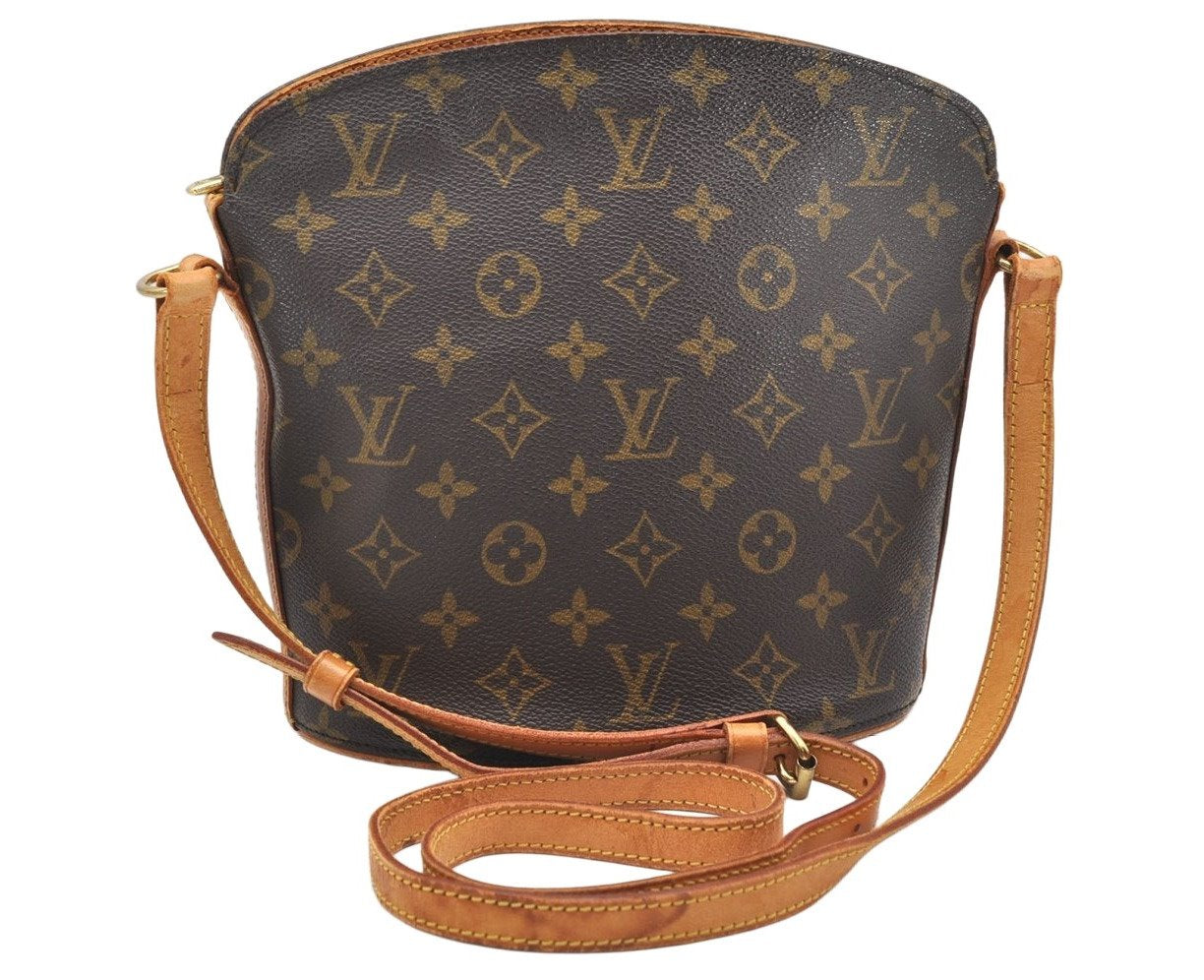 Authentic Louis Vuitton Monogram Drouot Shoulder Cross Body Bag M51290 LV 4480K