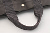 Authentic HERMES Vintage Her Line MM Hand Tote Bag Nylon Gray 4481J