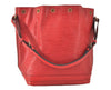 Authentic Louis Vuitton Epi Noe Shoulder Drawstring Bag Red M44007 LV 4481K