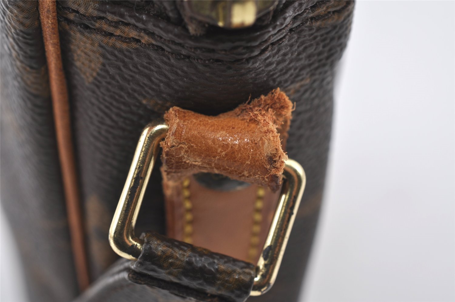 Authentic Louis Vuitton Monogram Danube Shoulder Cross Bag M45266 Junk 4482I