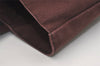 Authentic HERMES Fourre Tout Cabas Hand Tote Bag Canvas Bordeaux Black 4482J