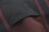 Authentic HERMES Fourre Tout Cabas Hand Tote Bag Canvas Bordeaux Black 4482J