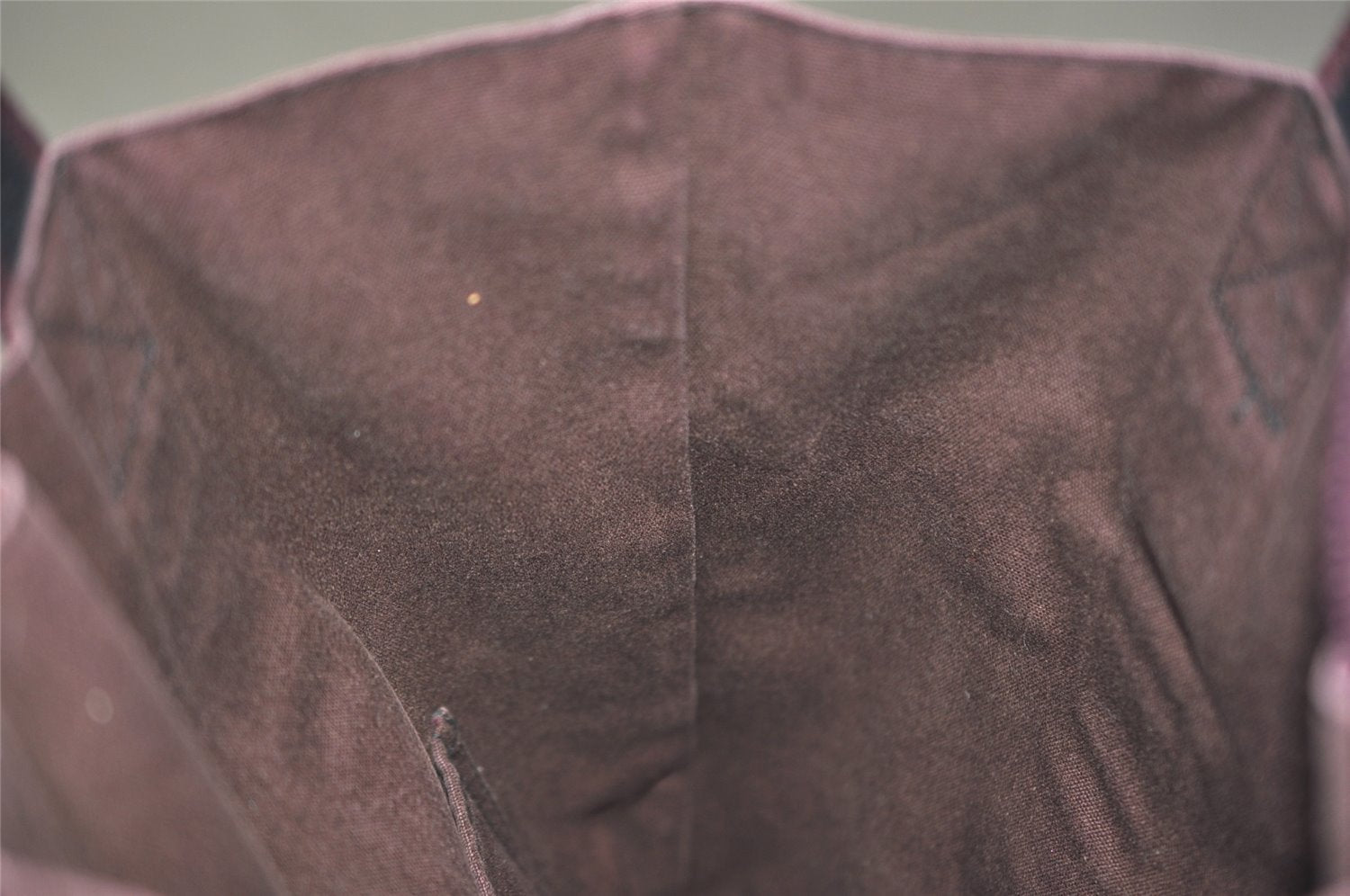 Authentic HERMES Fourre Tout Cabas Hand Tote Bag Canvas Bordeaux Black 4482J